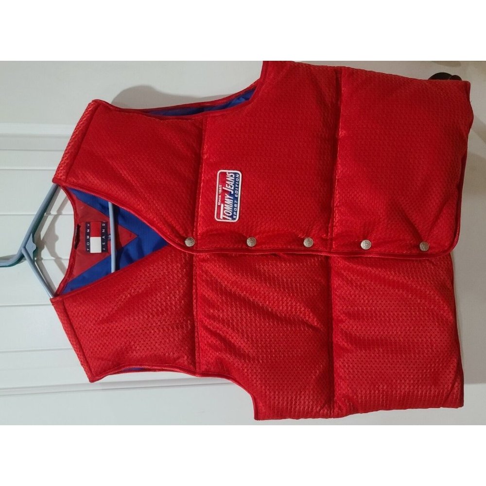 Tommy Hilfiger Jeans Sport Edition Zip Up Racing Jacket Men's Size L Vintage